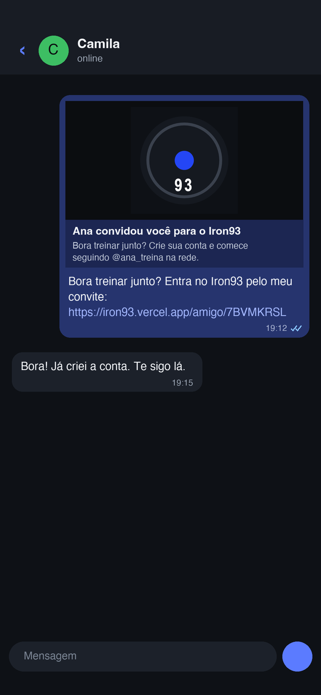 O convite na conversa