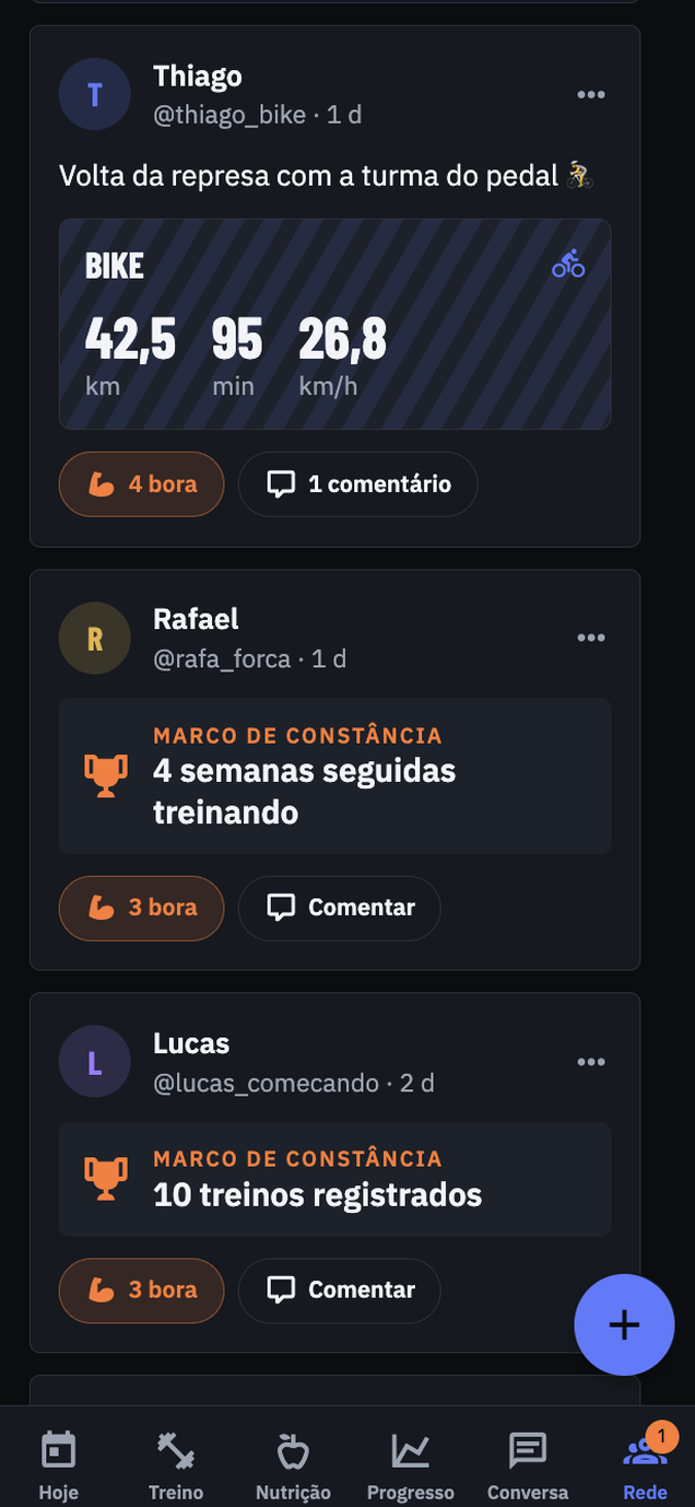 Pedal com velocidade