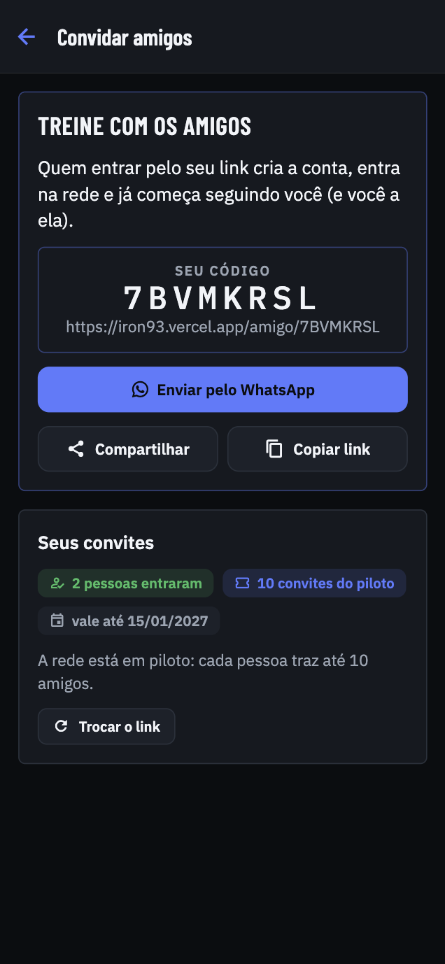 Chegar com os amigos
